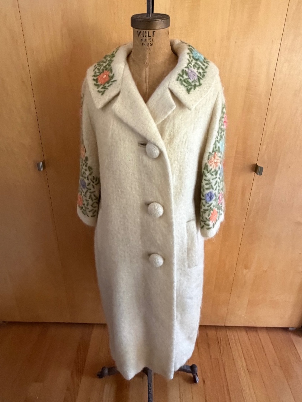 Designer 1950s Coat Worn by Jessica Biel in 2016 Film, "A Kind of Murder"